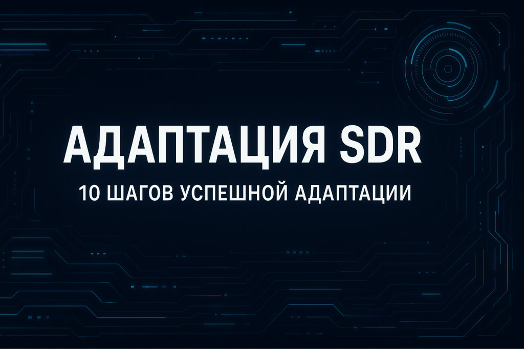 Адаптация SDR: 10 важнейших шагов